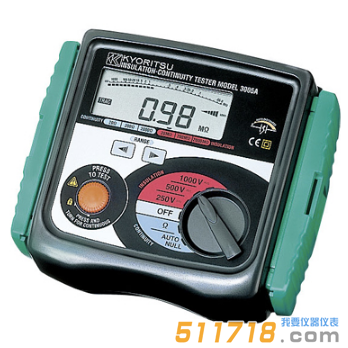 日本KYORITSU(共立) MODEL 3007A絕緣電阻測試儀 日本KYORITSU(共立) MODEL 3007A絕緣電阻測試儀