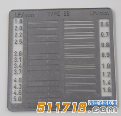 德國IBA TYP 38空間分辨率測試卡(200188) 德國IBA TYP 38空間分辨率測試卡(200188)