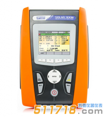意大利HT SOLAR 300N太陽(yáng)能光伏系統(tǒng)電能質(zhì)量測(cè)試儀