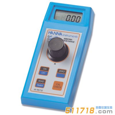 意大利HANNA(哈納) HI93715(MR)微電腦氨氮濃度測定儀 意大利HANNA(哈納) HI93715(MR)微電腦氨氮濃度測定儀