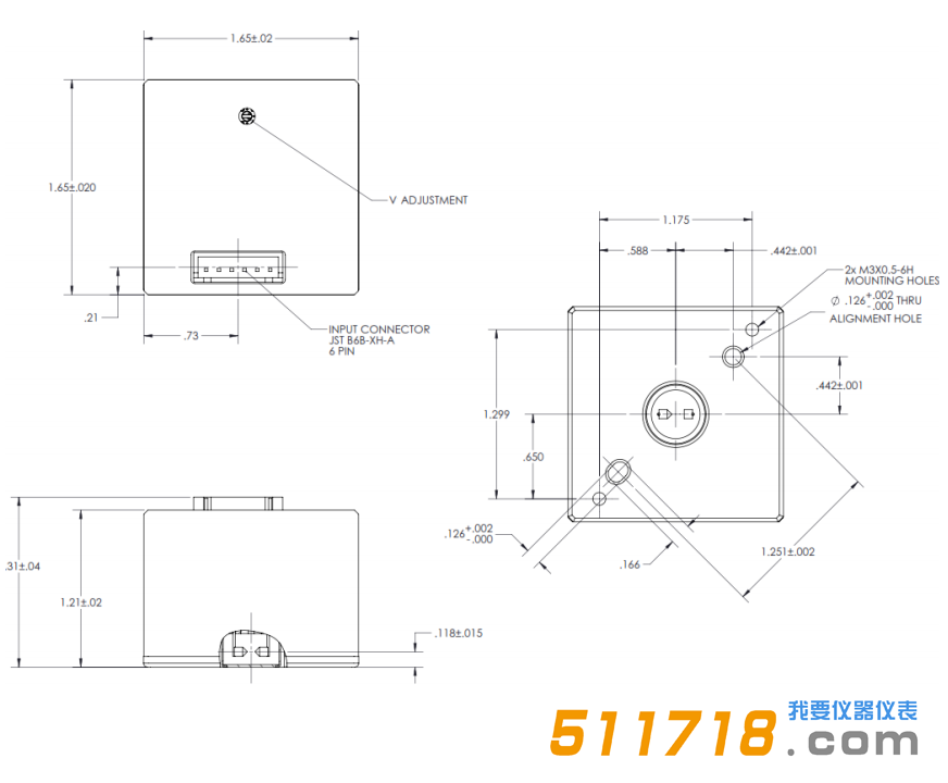 美國Excelitas μPAX-3 2W脈沖氙光源尺寸.png